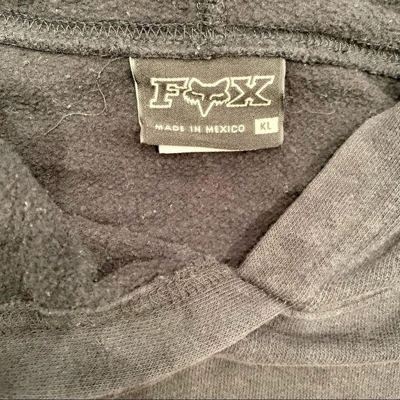 FOX RACING Hoodie Kids KL Black Fox Riders Company Pull Over Jacket Unisex - Picture 6 of 7